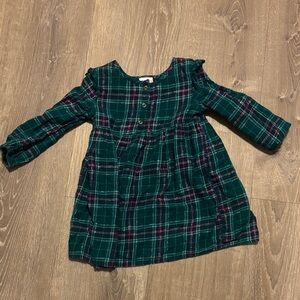 Jumping Beans Teal and Pink Plaid Dress